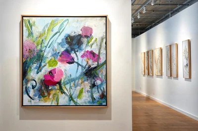 CHRISTIAN VAN ACKEREN "GARDENER'S DREAMS No. 01" ORIGINAL-GEMÄLDE 80 x 80 cm - Bild 1 von 2