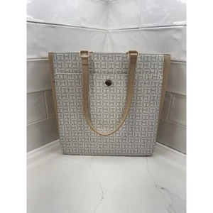 Tommy Hilfiger large tote bag tan and white - Picture 1 of 7