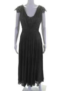 Catherine Deane Damen ärmellos Spitzenbesatz ausgestellt Maxikleid schwarz Größe 2 LL19LL - Bild 1 von 6