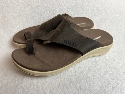 Nuevas Sandalias Merrell Gamuza Cuero Puntera Lazo Sin Cordones Para Mujer 9 M Cómodas Espectáculos Nuevas Sin Etiquetas Foto 1 de 4