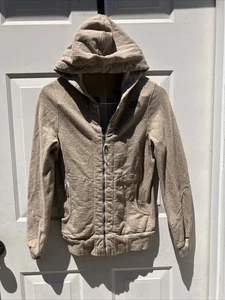The North Face Hooded Jacket Womens Brown Thumb Holes Running Size Xsmall Xs - Picture 1 of 7