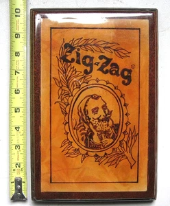 ZIG-ZAG MAN VINTAGE 1976 HOME MADE WALL PLAQUE WOOD SEALED HAND DRAWN WOOD SHOP - Picture 1 of 8