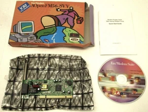 Vintage New AOpen FM56-SVV V.92 FAX / 56K PCI Internal Modem, Complete in Box - Picture 1 of 7