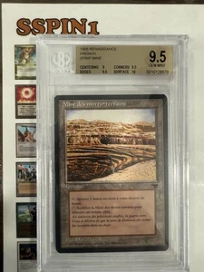 MTG Strip Mine BGS 9.5 French Renaissance FBB Sub Sets 10, 9.5, 9.5, 9 - Picture 1 of 3