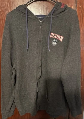 Sudadera con capucha UConn Huskies Colisseum cremallera completa para hombre talla XL gris Foto 1 de 4
