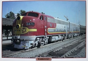 Folleto de imagen de tren de Santa Fe folleto hoja informativa arte de pared decoración nuevo de stock - Imagen 1 de 1