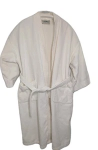 L.L. Bean Bademantel Damen L weiß gute Qualität schwer flauschig sehr guter Zustand - Bild 1 von 14