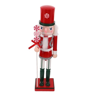  Nutcracker Table Decorations Figure 15 Inch Red Figurines Miniature Nutcrackers - Image 1 of 4