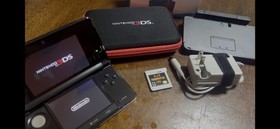 Original Nintendo 3DS (Black) , Docks, Charger, Case, and Game - TESTED