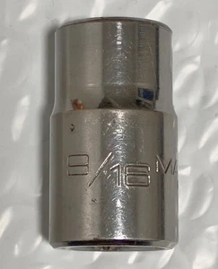 MATCO TOOLS C186, 1/2" DRIVE, 9/16" SOCKET, SHALLOW, 6 POINT. - Picture 1 of 8