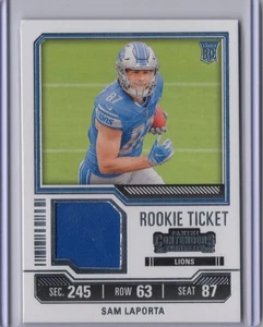 2023 Panini Contenders - Rookie Ticket Swatches Sam LaPorta #TS30 (MEM, RC) - Picture 1 of 2