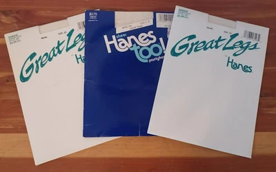 LOTE de 3 Pantimedias HANES - Talla CD - Color Perla Foto 1 de 2