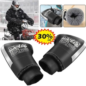 1Pair Motorcycle Mitt Gloves Handlebar Muffs HandWarmers Bicycle Bike Snowmobile - Picture 1 of 13