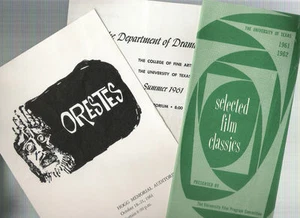 University of Texas TX Austin Drama Dept Fine Arts Film Programs 1961 - Picture 1 of 5