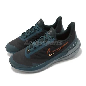 Nike Air Winflo 9 Shield Black Geode Teal Deep Jungle Men Running DM1106-002