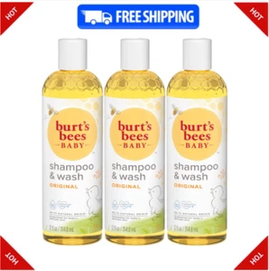 Burt’s Bees Baby Wash – Tear-Free, Natural, 12oz (Pack of 3) - Picture 1 of 14