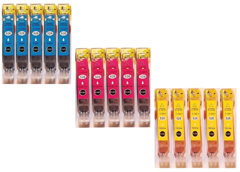 15 DRUCKERPATRONEN MIT CHIP für Canon PIXMA IP4900 IP4950 MG5250 MG6250 MG8250 - Bild 1 von 1