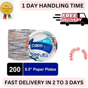 Dixie Disposable Paper Plates, 8.5 in, 200 count - Picture 1 of 7