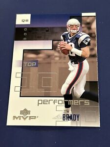 2002 Upper Deck MVP Top 10 Performers Tom Brady #TT-3 New England Patriots