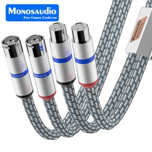 Cable XLR enchapado en plata de cobre OFC de 8,5 mm con enchufe XLR enchapado en rodio - Imagen 1 de 9