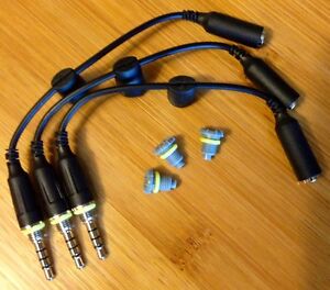 3x GRAY LifeProof iPhone 5 Case Headphone Cable Adapter Holder & Jack Plug