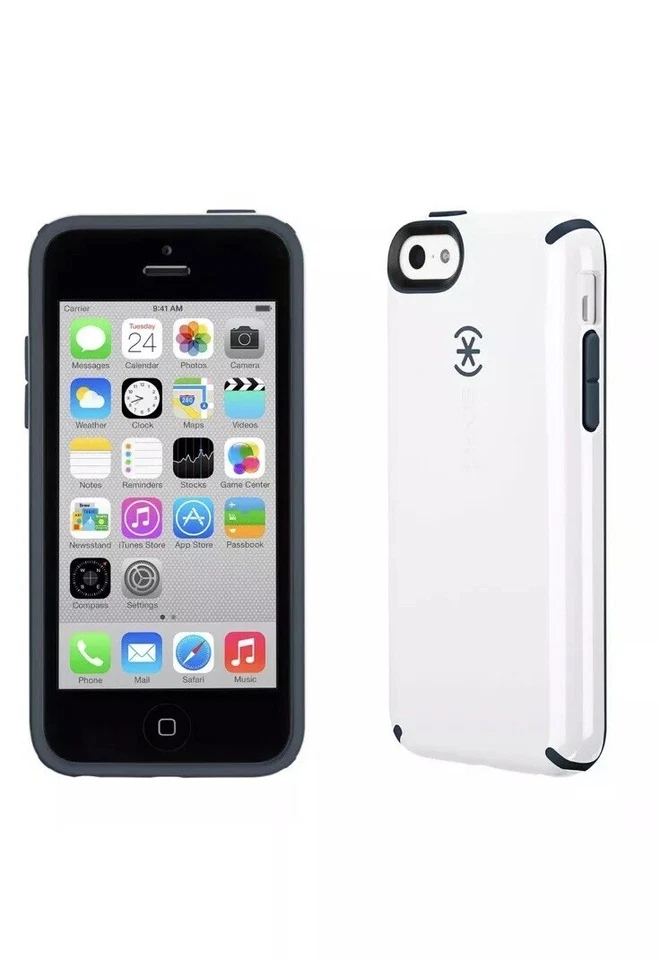 Fundas Speck CandyShell iPhone 5c blancas/gris carbón Foto 1 de 1