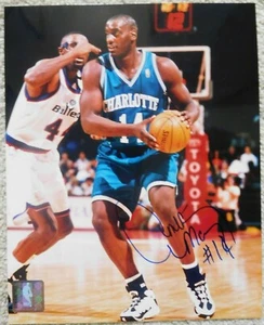 RARE Anthony Mason Autographed Signed 8x10 Photo Charlotte Hornets Knicks Heat - Picture 1 of 3