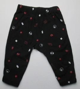 Infant Baby Boys 9 Months Okie Dokie Black Emoji Pants - Picture 1 of 2