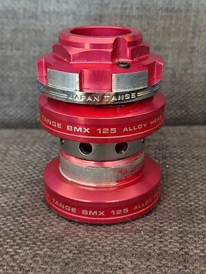 ORIGINAL UBER RARE TANGE SEIKI RED 125 HEADSET TANGE LOCKNUT 80S OLD SCHOOL - Image 1 of 4