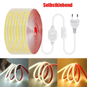 230V COB LED Streifen Stripe Lichtleiste Lichtband Lichtschlauch Selbstklebend - Bild 1 von 16