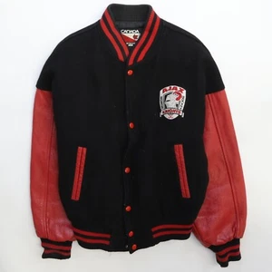 Vintage Ajax Knights Minor Hockey Leather Wool Varsity Jacket Size Medium - Picture 1 of 8