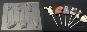 SECRET LIFE OF PETS Max Chocolate Soap Candy Lollipop Mold - Picture 1 of 1