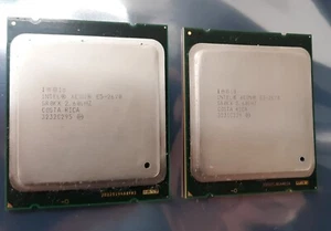 Pair of Intel Xeon E5-2670 SR0KX 2.60GHz Server Processor - Picture 1 of 2