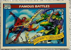 Famous Battles Spider-man vs. Green Goblin 111 Marvel Series 1 Impel 1990 - Imagen 1 de 2