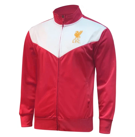 LIVERPOOL FC Men's Zip up Jacket Adult track AUTHENTIC OFFICIAL Soccer Red S-XL Cover