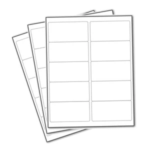 5000 Mailing Shipping Labels 500 Sheets Address Labels 10UP 2" x 4" 10 Per Sheet - Picture 1 of 5