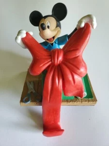 RARE VINTAGE  Mickey Mouse UNLIMITED Santa Best 5'' Tall . Made in China Disney  - Picture 1 of 6