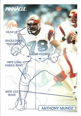 1991 Pinnacle #357 Anthony Munoz Cincinnati Bengals - Image 1 of 2