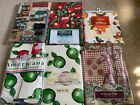 Vtg Summer/Fall Vinyl Tablecloths Lot Of 5 Assorted Sizes Most New