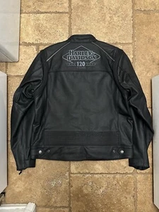 Harley Davidson 120th Anniversary Revelry Leder Biker Jacke Herren XL LTD - Bild 1 von 19