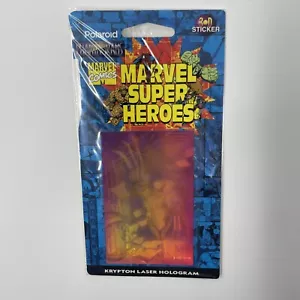 Vintage Marvel Wolverine Polaroid Phantagramme 3-D Hologramm Sticker 1995 sealed - Bild 1 von 5