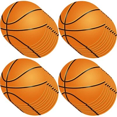60Pcs 6In Paper Basketball Cutouts with 120Pcs Glue PointsBasketball Cut Outs... - Image 1 of 4