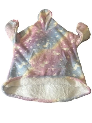 ladies oversized hoodie blanket glow in the dark unicorn and stars - Image 1 of 4