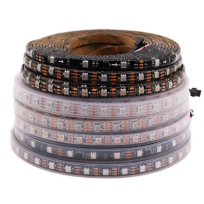 WS2811 WS2812B WS2813 WS2815 SK6812 APA102 30/60/144Leds/m RGB LED Strip DC5/12V - Image 1 of 4