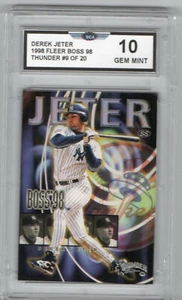 1998 FLEER BOSS 98 THUNDER DEREK JETER CARD NEW YORK YANKEES HOF SHORTSTOP - Picture 1 of 1