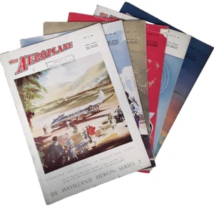 6 Issues of The Aeroplane Magazine, May-Aug 1954, Vintage, British Aviation - Picture 1 of 7