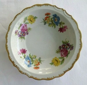Vintage, Lefton Floral / Flower Bowl with Gold Trim. #7255 - Picture 1 of 6