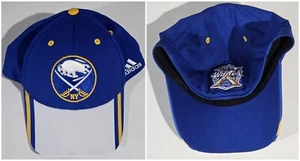 Buffalo Sabres Adidas 2018 Citi Field Winter Classic L/XL Fitted White Hat EXC! - Picture 1 of 16