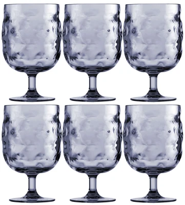 Weinglas Set 6 Stück, unzerbrechlich - Harmony Moon Blue - Marine Business