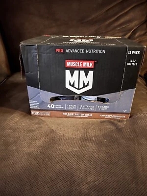 Batido de proteínas Muscle Milk Pro Series Knockout chocolate 32 g proteína 11 oz paquete de 12 Foto 1 de 3